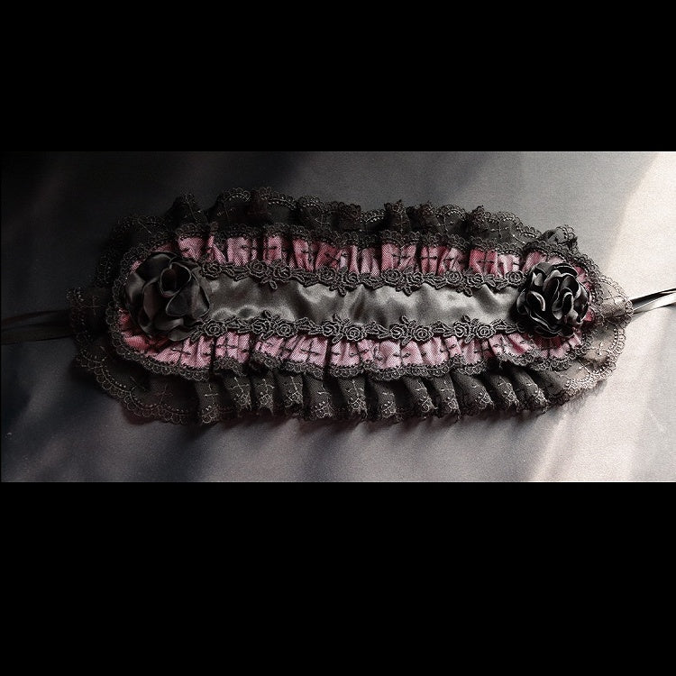 4 Farbe Kreuz Haarband Gothic Lolita Design Optionen Trim Spitze Floral