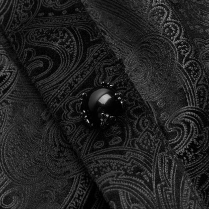 Shirt Gentleman's Black Gothic Men's