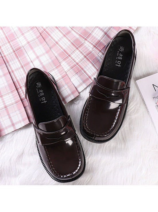 2-Color Classic Uniform 1.2cm School Shoes