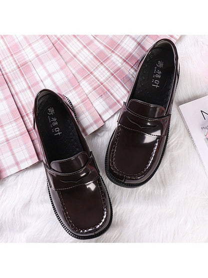 2-Color Classic Uniform 1.2cm School Shoes