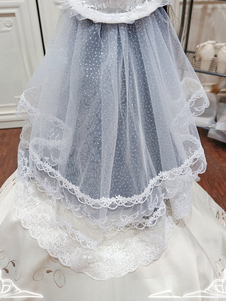 Veil Blue Purple Head White Pink / Lolita