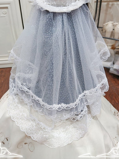 Veil Blue Purple Head White Pink / Lolita