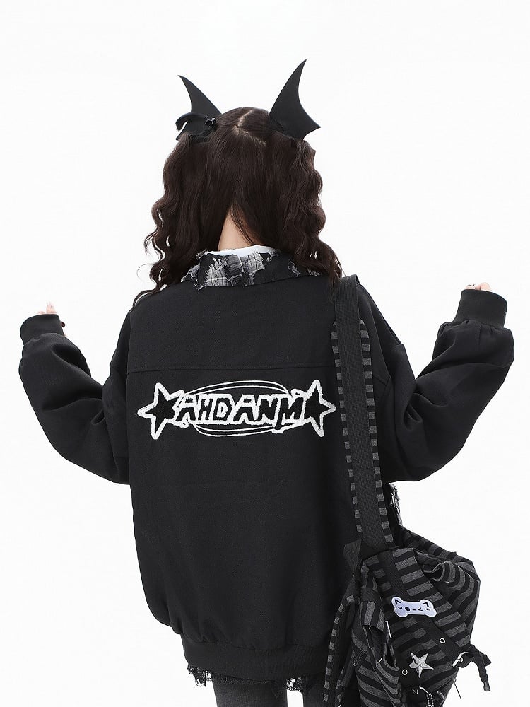 Snap Bittersweet Jacket Placket Black with