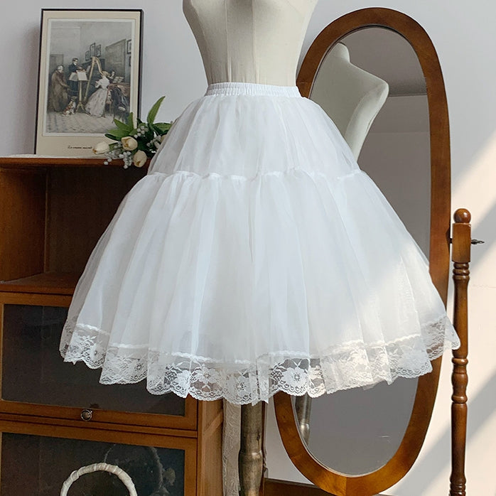 White Petticoat in 35cm, 45cm & 55cm Lengths - With PUJI