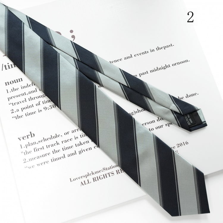 Neck 17 Options Tie Pattern Uniform JK Striped