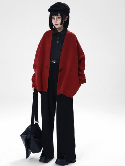 Ouji Lolita Red Unisex Cardigan