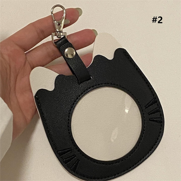 with Options Decorated Cat 4 Round-shaped Holder Ear Card