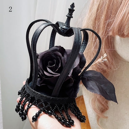 Beaded Hat Options Crown Decorated 3 Mini Floral Design