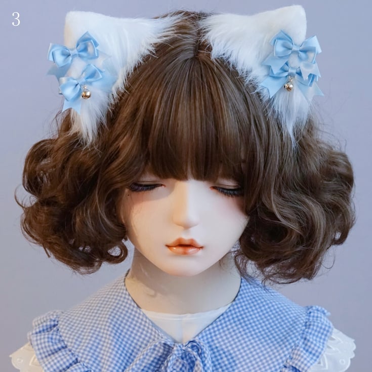 Cat Hairclips Bowknot Ear Options 11 Details