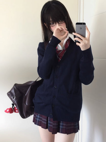 V-neck Cardigan 7 Knitted Color Options