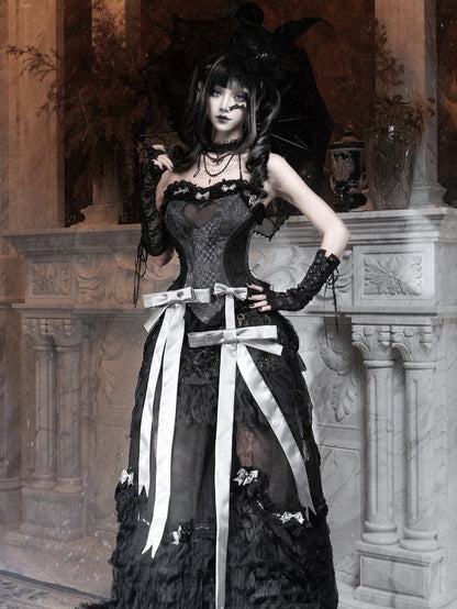 Gray Accessory Detachable Bows