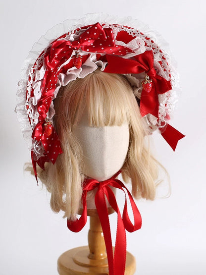 Accent 4-Color Bonnets Strawberry Lolita