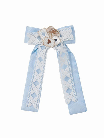Blue Bowknot Brooch - San Sheng Du