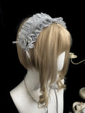 Rosen Grau Silber Haarband