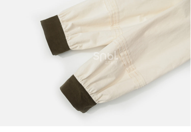 アプリコットラウンドネックブラウス