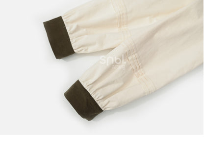 アプリコットラウンドネックブラウス