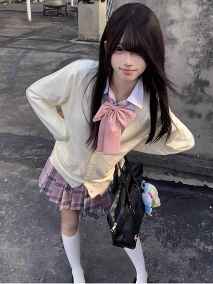 V-neck Cardigan 7 Knitted Color Options