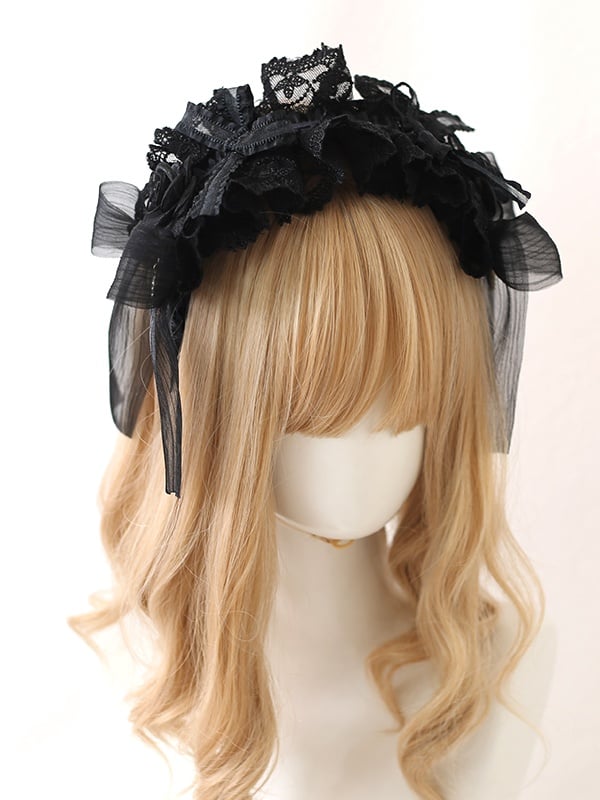 KC Roses Bowknot With Lace Gothic-Style