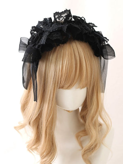 KC Roses Bowknot With Lace Gothic-Style
