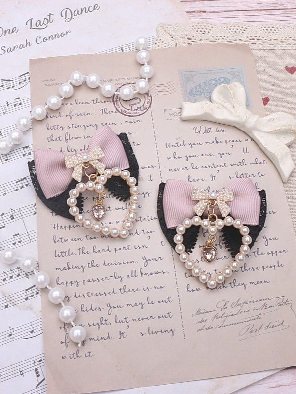 Jirai Bowknot Kei Options Charm Color 8 Hairclip Heart