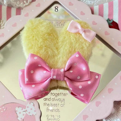 Ears Bowknot Bunny 13 Options Polka-dot Hairclip Decorated Pattern