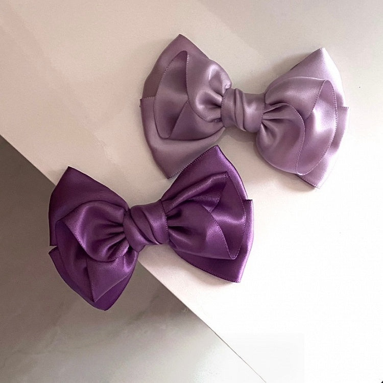 Bowknot Vintage Elegant Purple Hairclip Lolita
