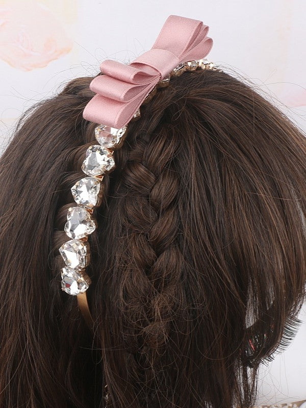 Charms Jirai Rhinestone KC Chain Pearl With 5 Bowknot Options Kei Color