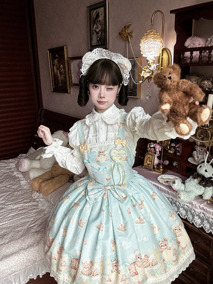 Mintgrünes Teddy Sweet Lolita Kleid