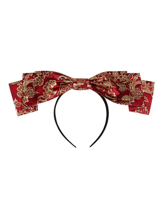 Red Lolita KC Chinoiserie Bowknot Gold