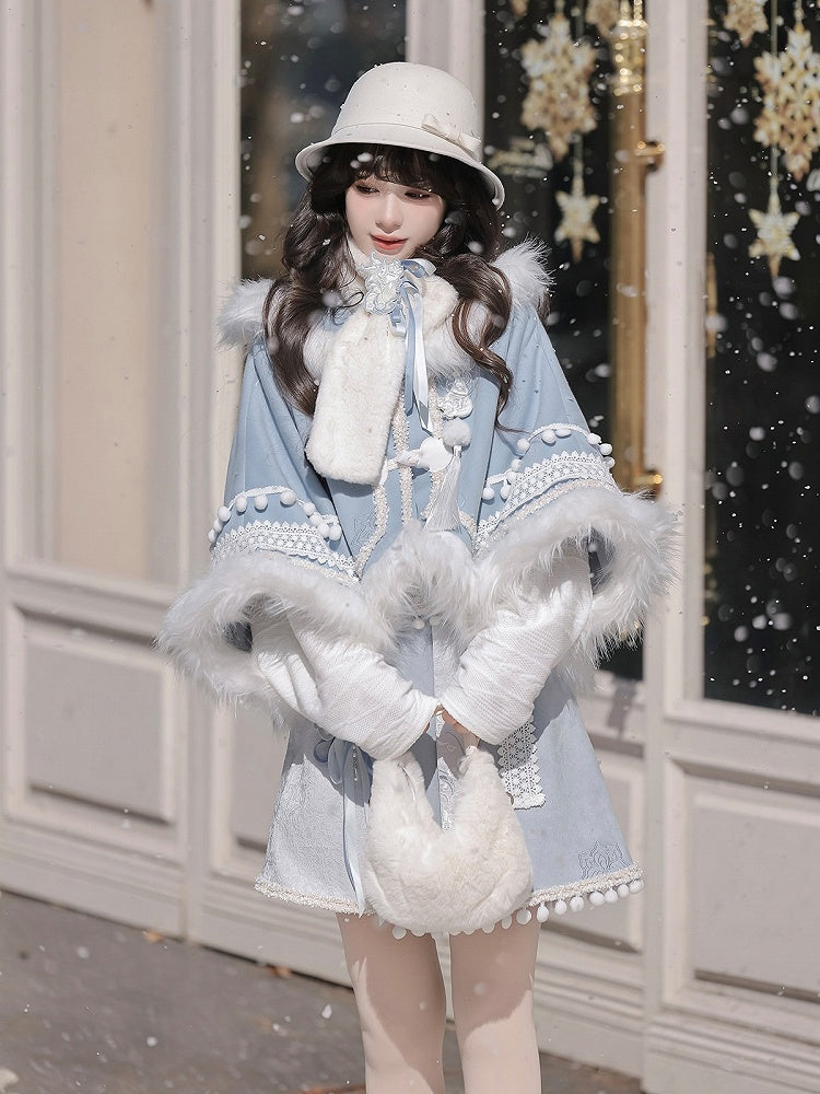 White Chinese Style Long Sleeve Blouse Featuring Floral Embroidery Detail - Han Ru Chu Hanfu &amp; Han-Element Studi
