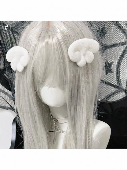 Kawaii White Wing Hairclip - Post-2000 Gift Shop