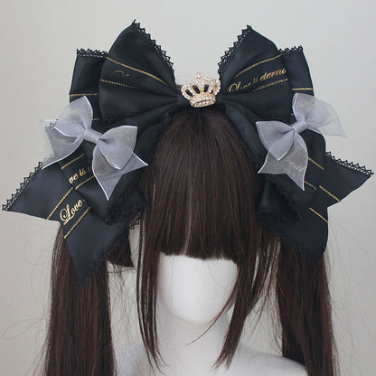 Crown Decorated Bowknot KC