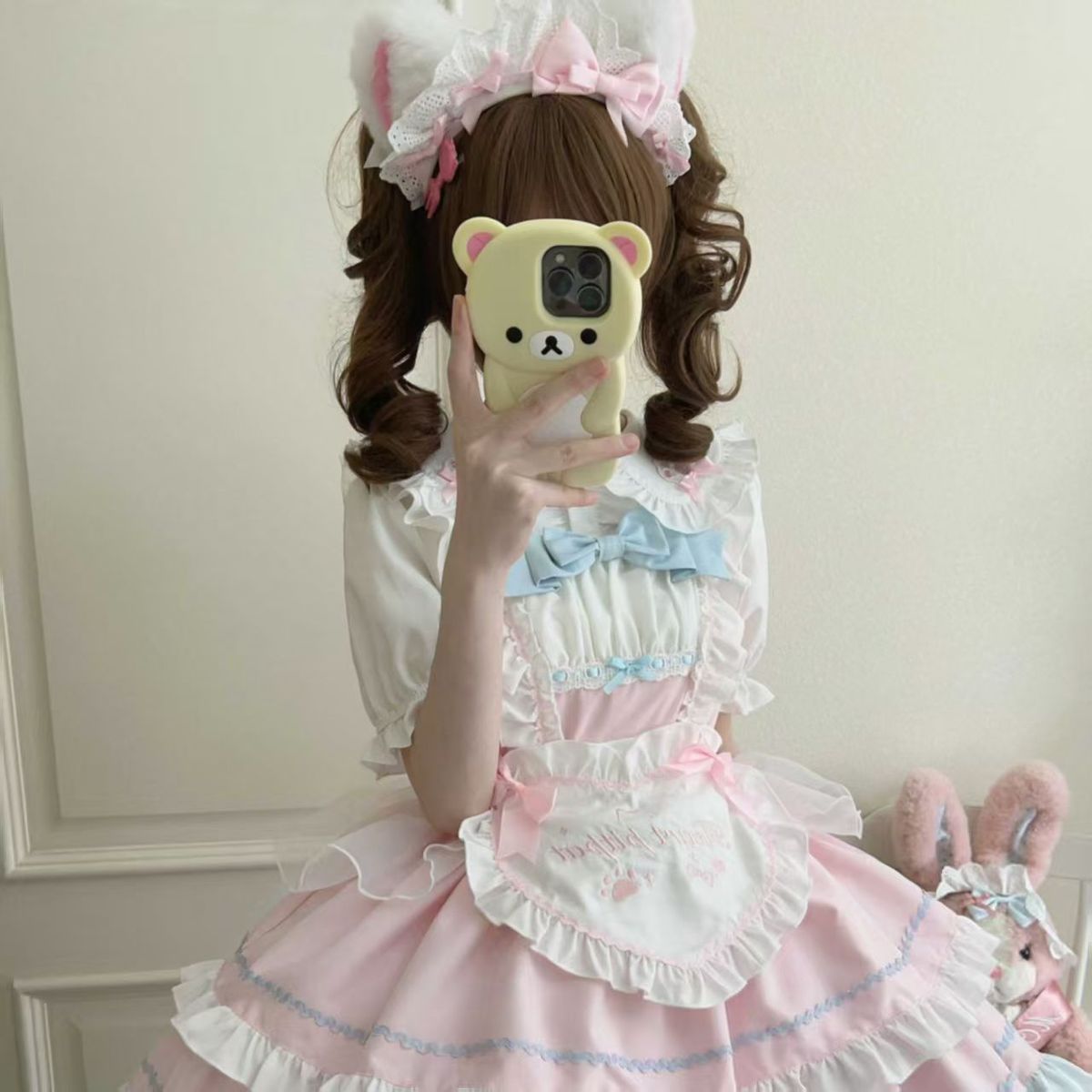 Lolita Cat Ear Story Sweet JSK Suspender Dress