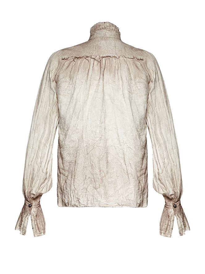 Tie White Shirt Steampunk Men's