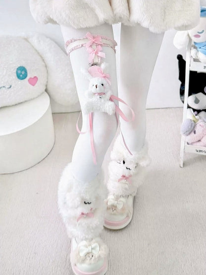 Garter Bunny Pink Strap