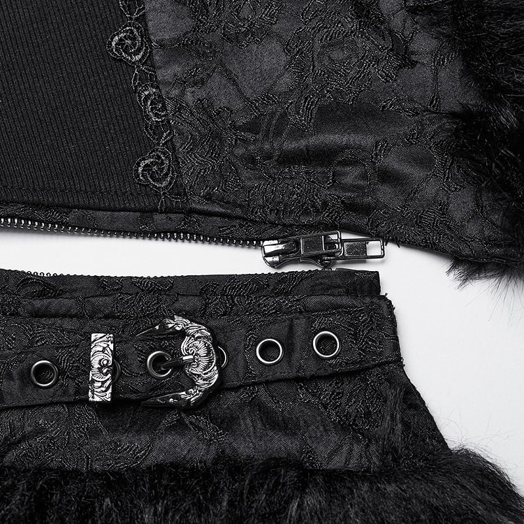 Goth Detachable Black Vest