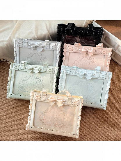 6 Color Lolita Clear Window Ita Shoulder Bag Lace Bow