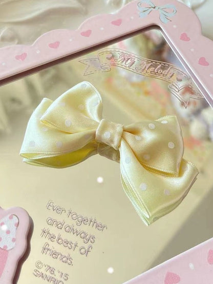 10 Farben Bowknot Haarspange Muster Polka-Dot Optionen