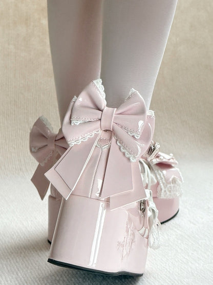 Sweet Platform Decor - Mary Janes Beads Pink