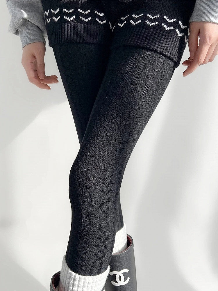 Knit (5 Tights Fine Colors) Ribbed