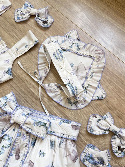 Dreieckiger Schal mit Katzenohren und Kätzchenmotiv