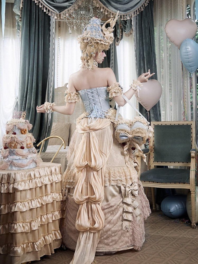 Long Drape Bustle Train with Hip Pad - Blood Supply