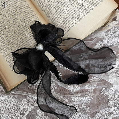 Black Floral Underknee Socks/Bowknot Trims Pattern Tights/Lace Leg Stockings/Tulle Loop