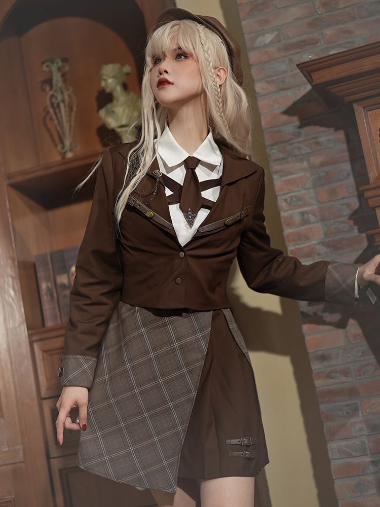 Outfits Detective Brown Little Maillard Reaction Preppy Blazer