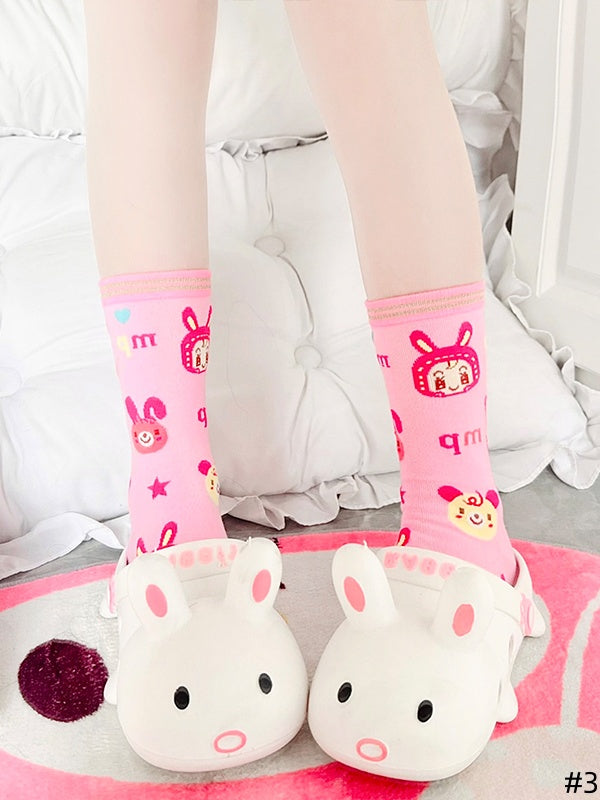 Cartoon Cute 3 Socks Pattern Options