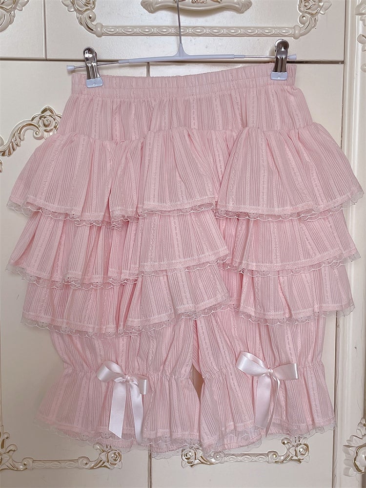 Bloomers Multi-Layered Cotton Pink Lolita