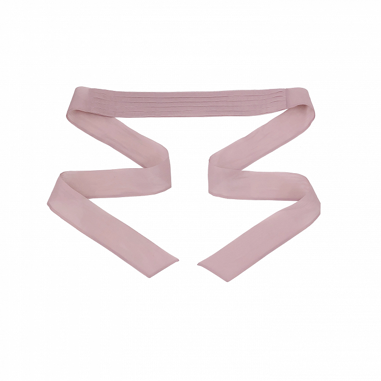 Altrosa Taillengürtel aus Netzstoff