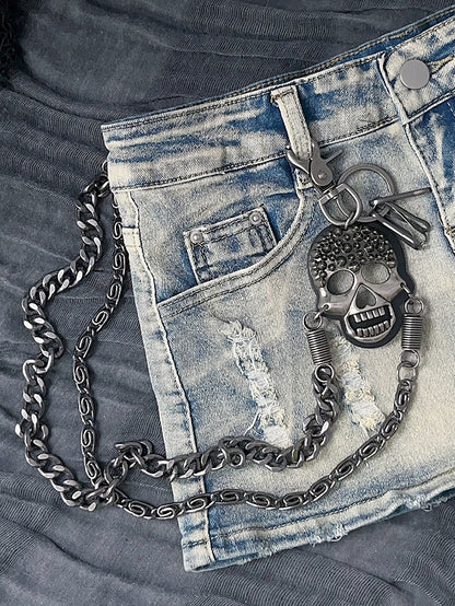 アクセサリーチャームドレスチェーンシルバースケルトン