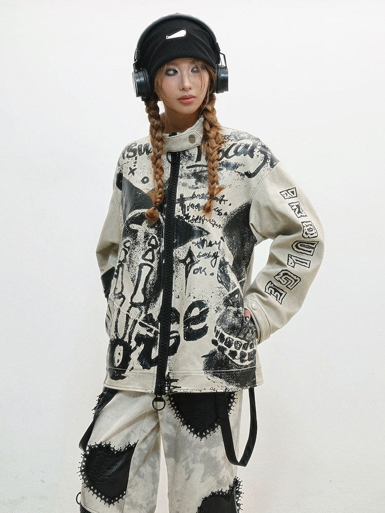 Letter Jacket Punk - Grey