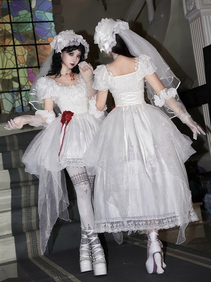 Kopf Weißer Schleier